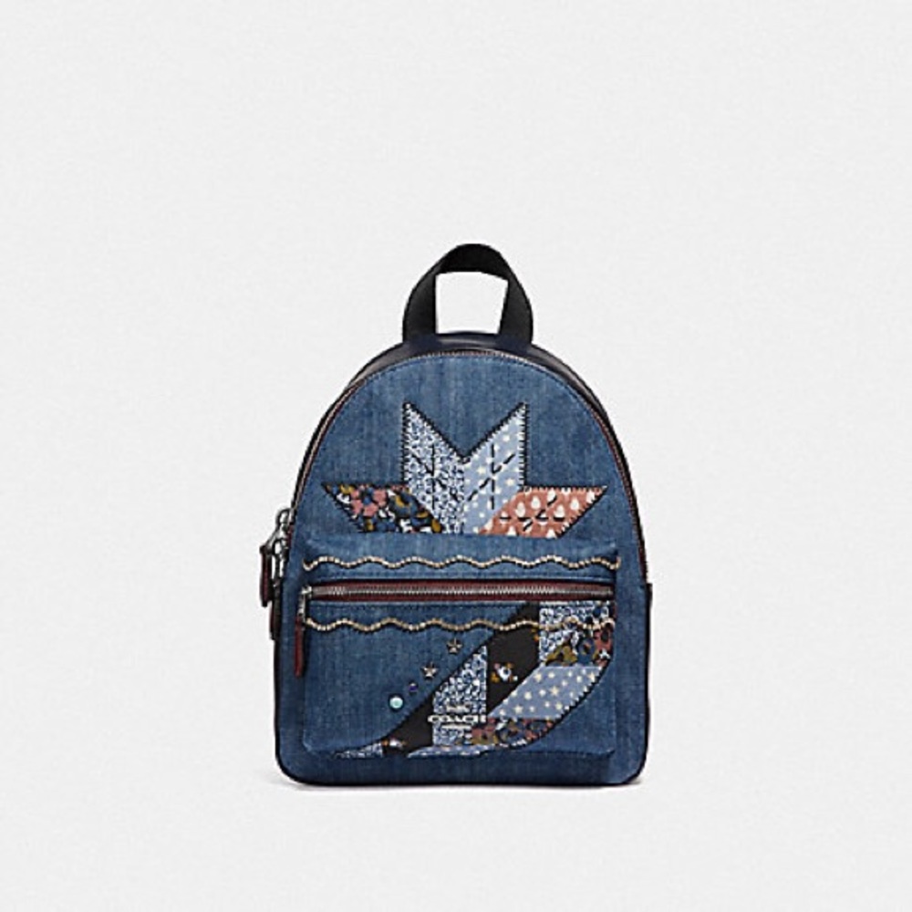 🆕 coach MINI CHARLIE BACKPACK WITH STAR PATCHWORK (F39917)